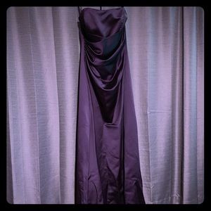 Alfred Angelo - Eggplant bridesmaids gown